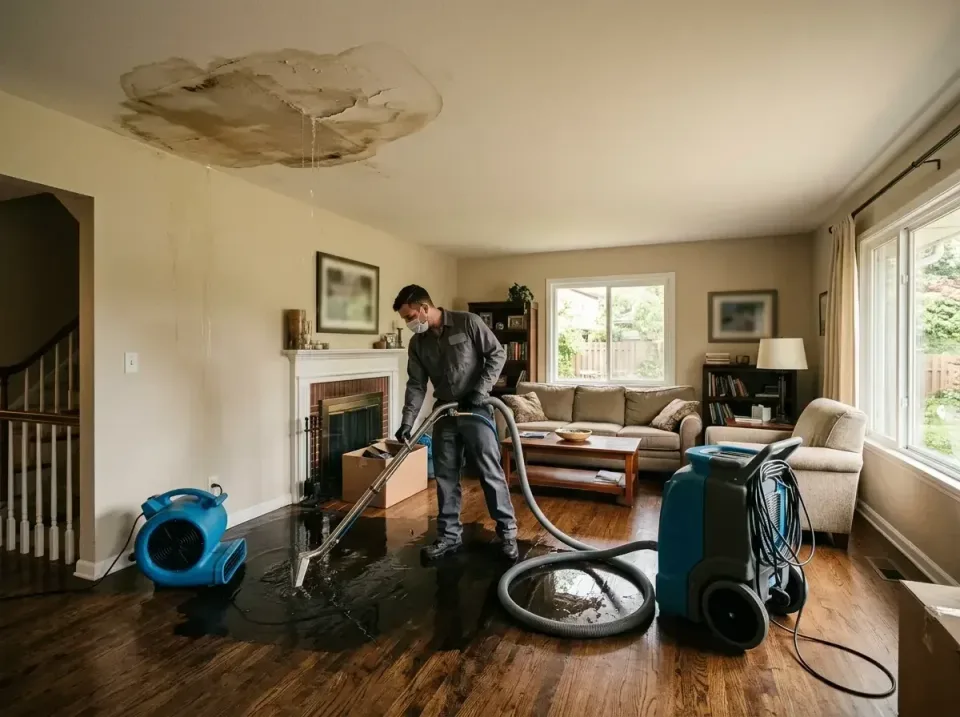 attic-pipe-burst-ceiling-drip-008 — frequently asked questions, Water Damage Restoration & Carpet Care in St. Peters, MO